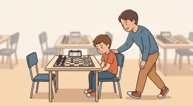¿CÓMO DEBERÍAMOS REACCIONAR COMO PADRES CUANDO UN NIÑO ENFRENTA UNA DERROTA EN AJEDREZ?